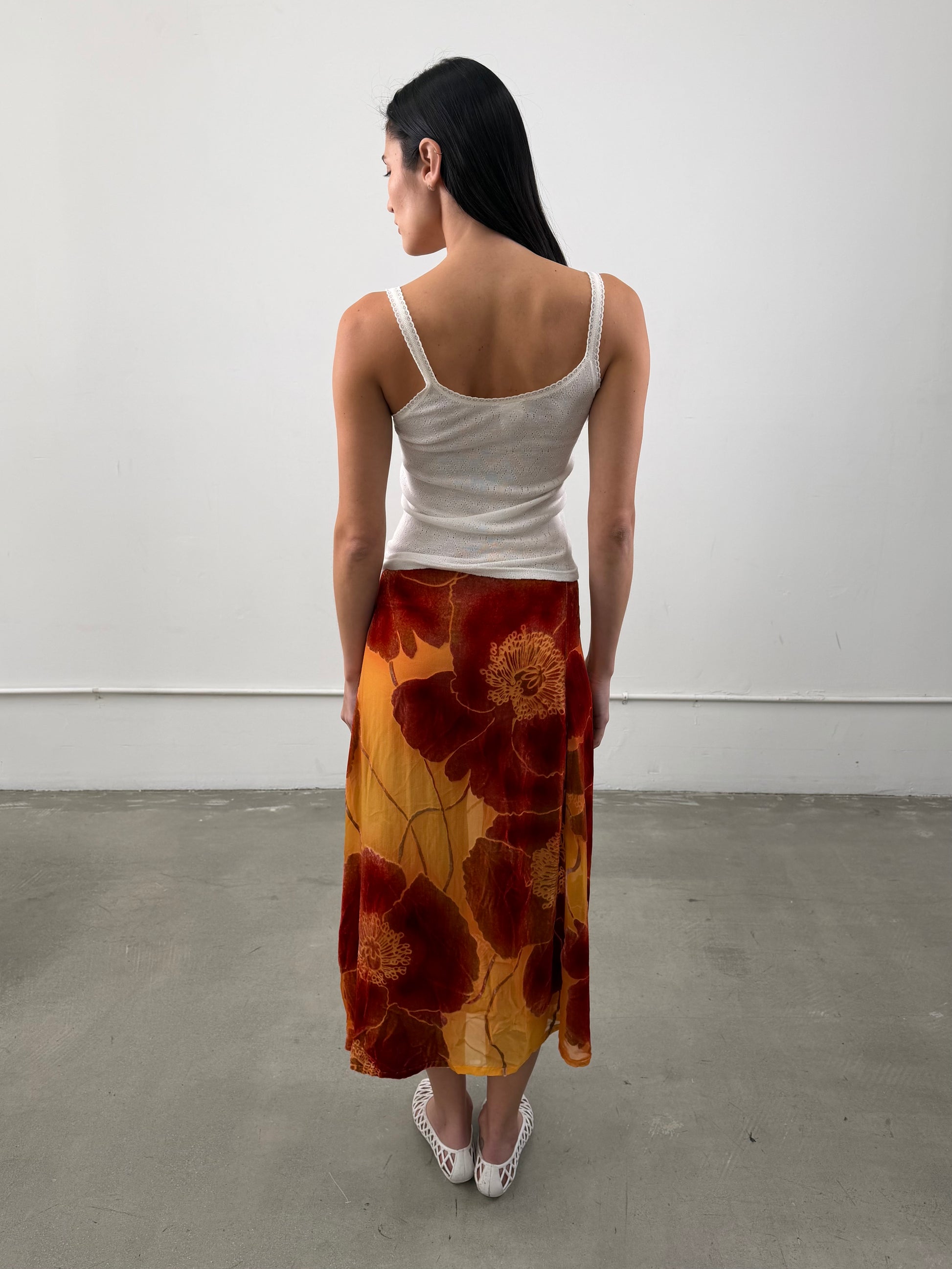 Yohji Yamamoto Flower Skirt