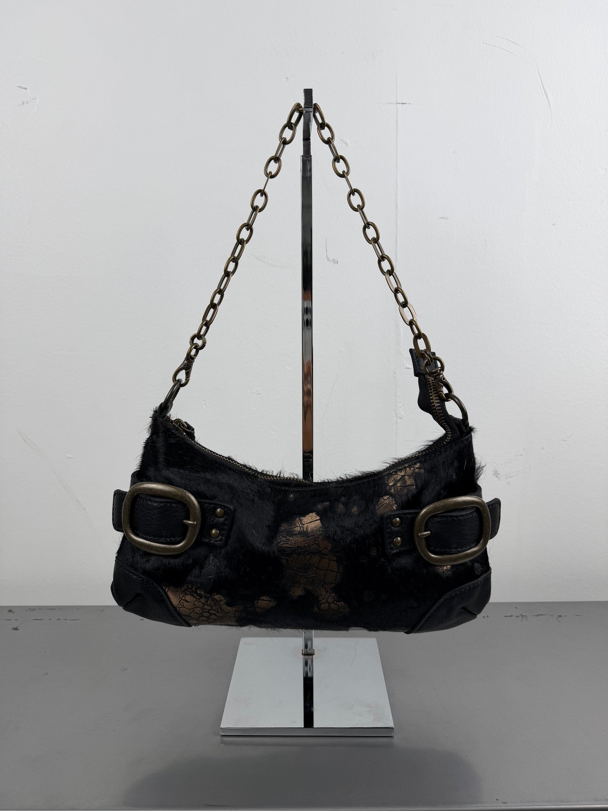 ‘Iris’ Cowhide Buckle Bag
