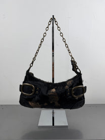 ‘Iris’ Cowhide Buckle Bag