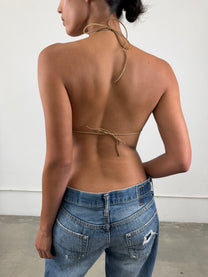 1of1 By 925 Beaded Halter Top