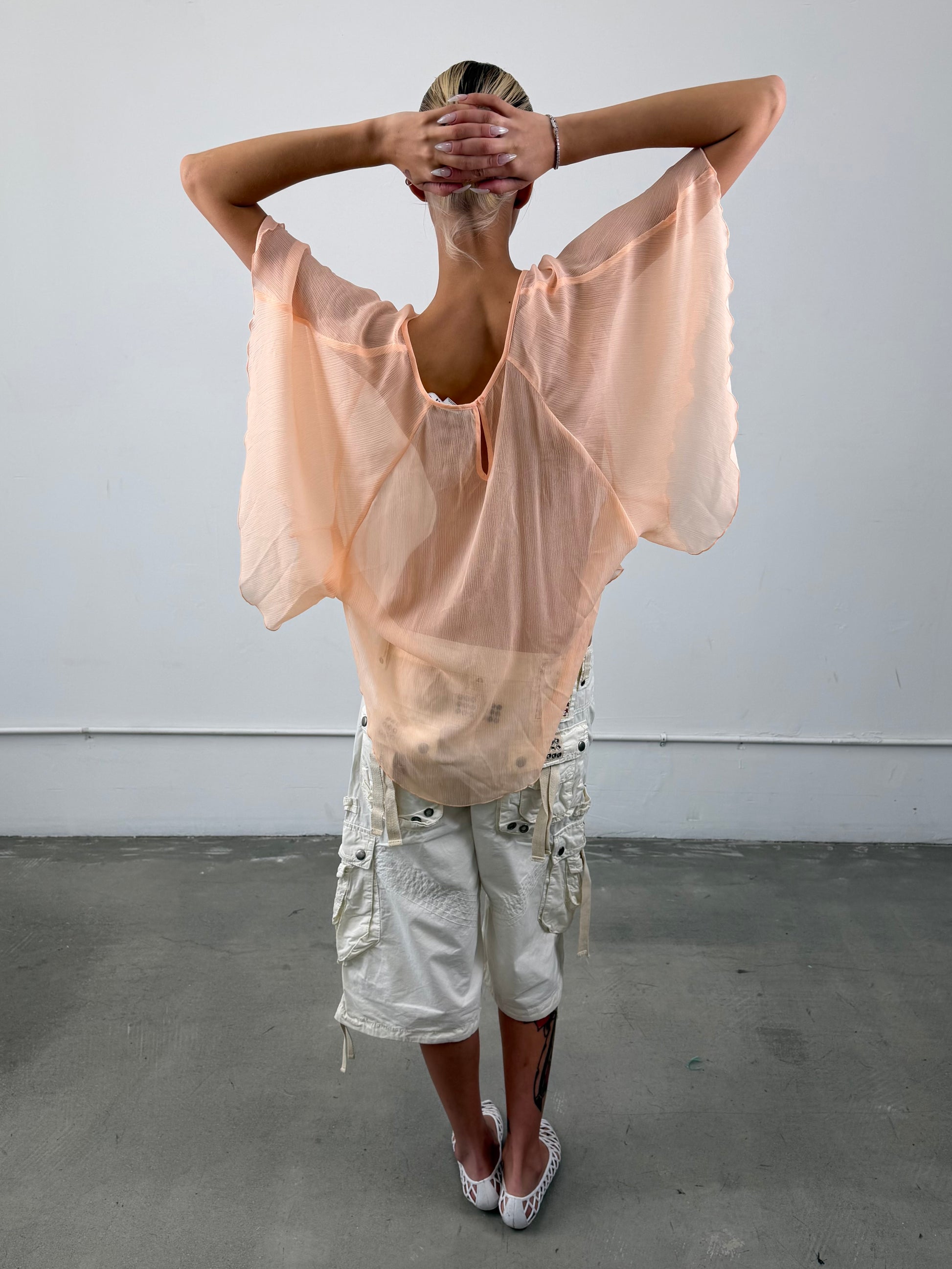 ‘Brigitte’ Sheer Poncho