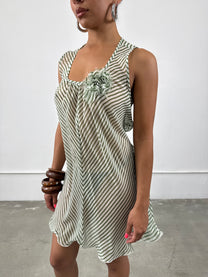 ‘Isaline’ Sheer Striped Dress