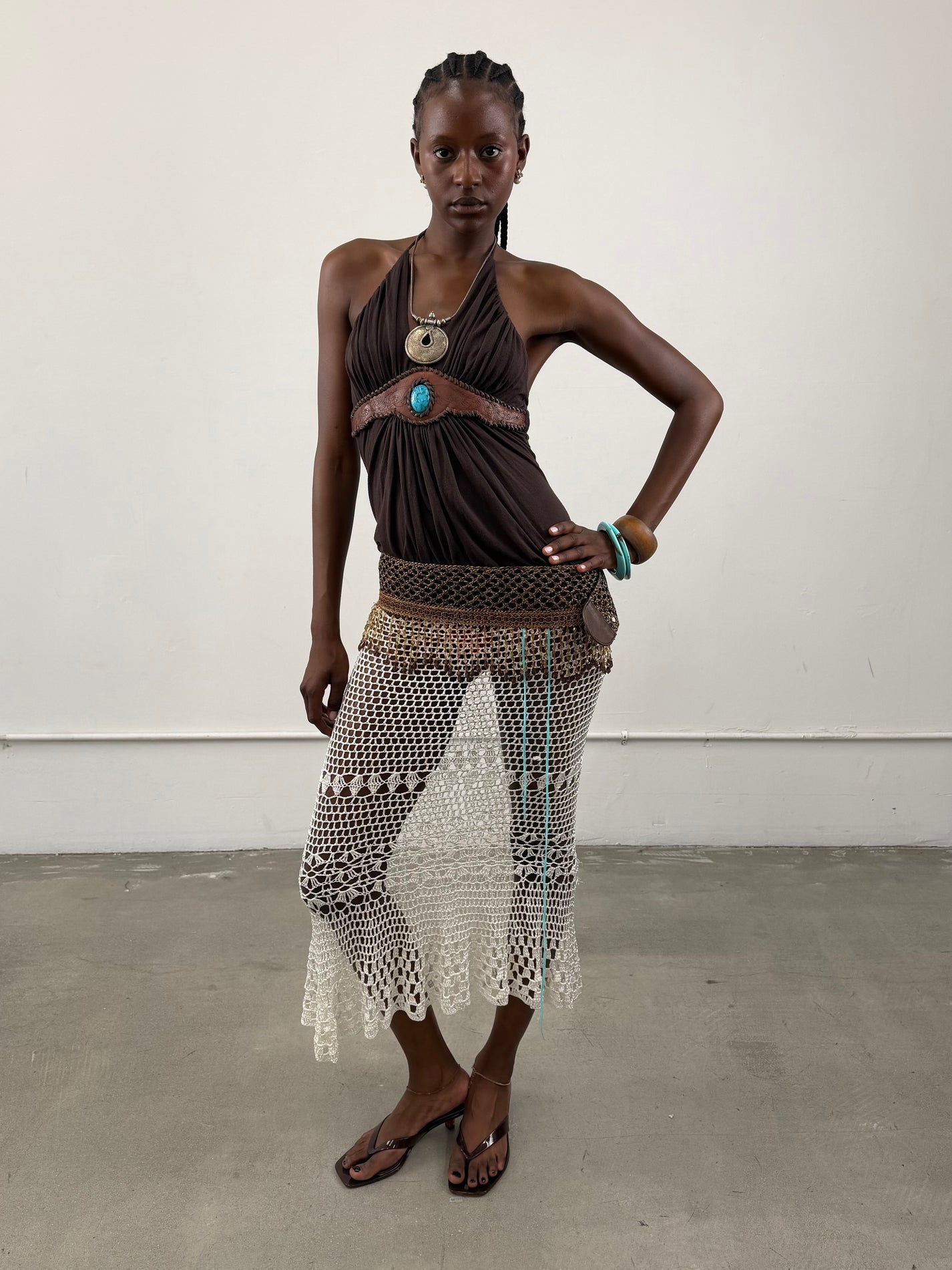 1of1 By 925 Beaded Belt