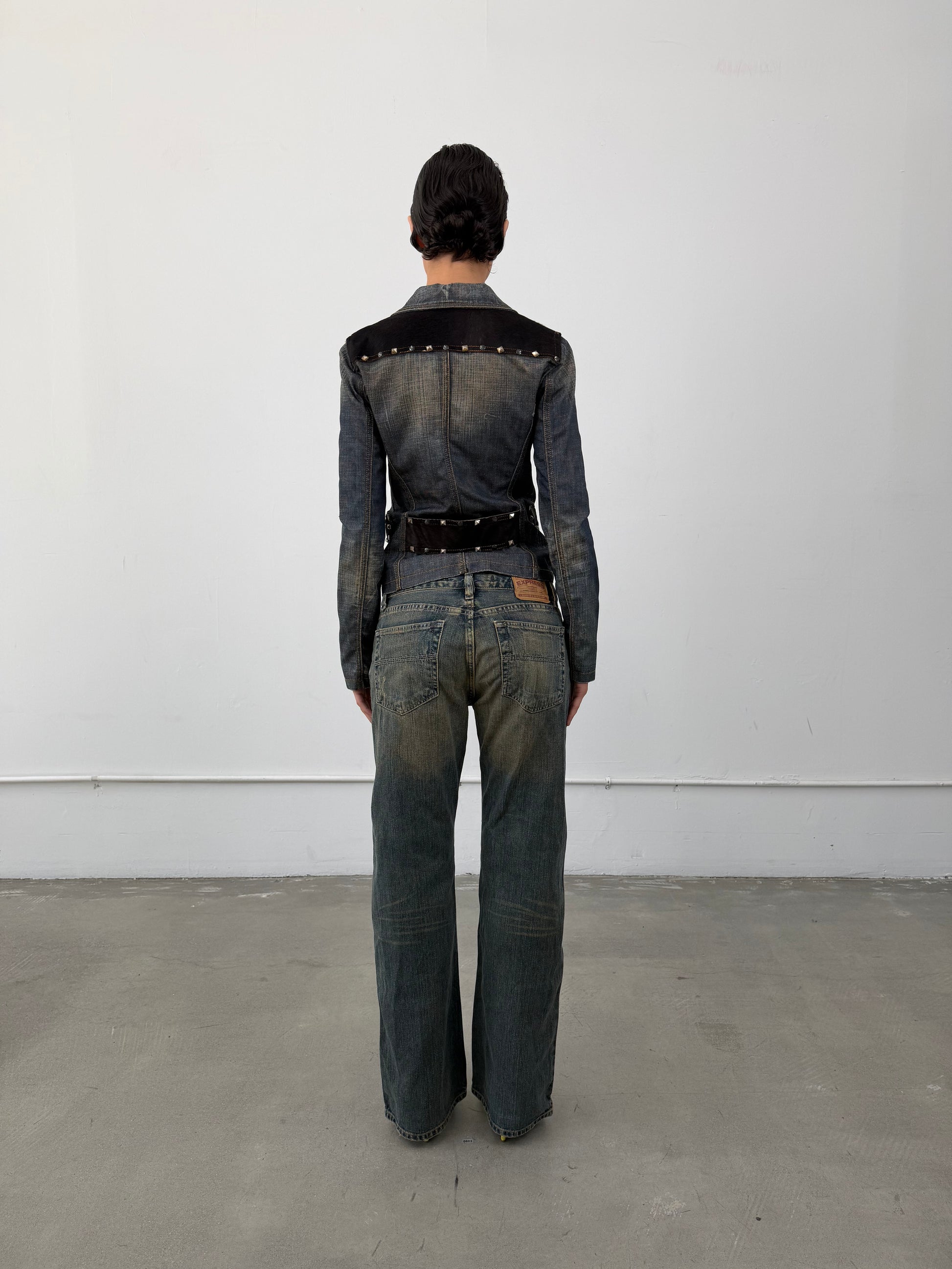 ‘Nasia’ Studded Denim Jacket