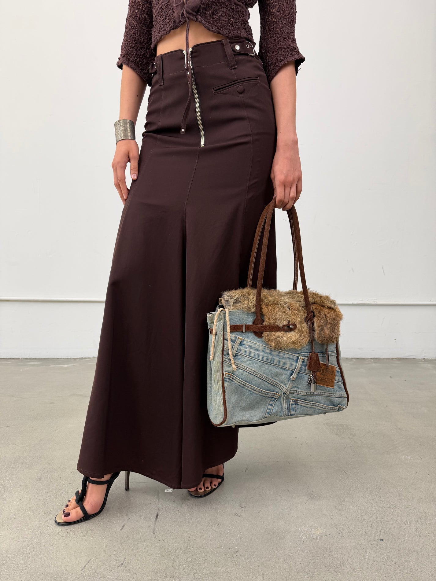 Japanese Denim Firkin Handbag