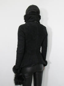 ‘Galateia’ Asymmetrical Sheepskin Jacket