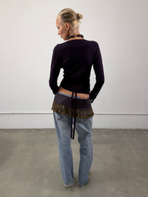 1of1 By 925 Leather Beaded Statement Belt