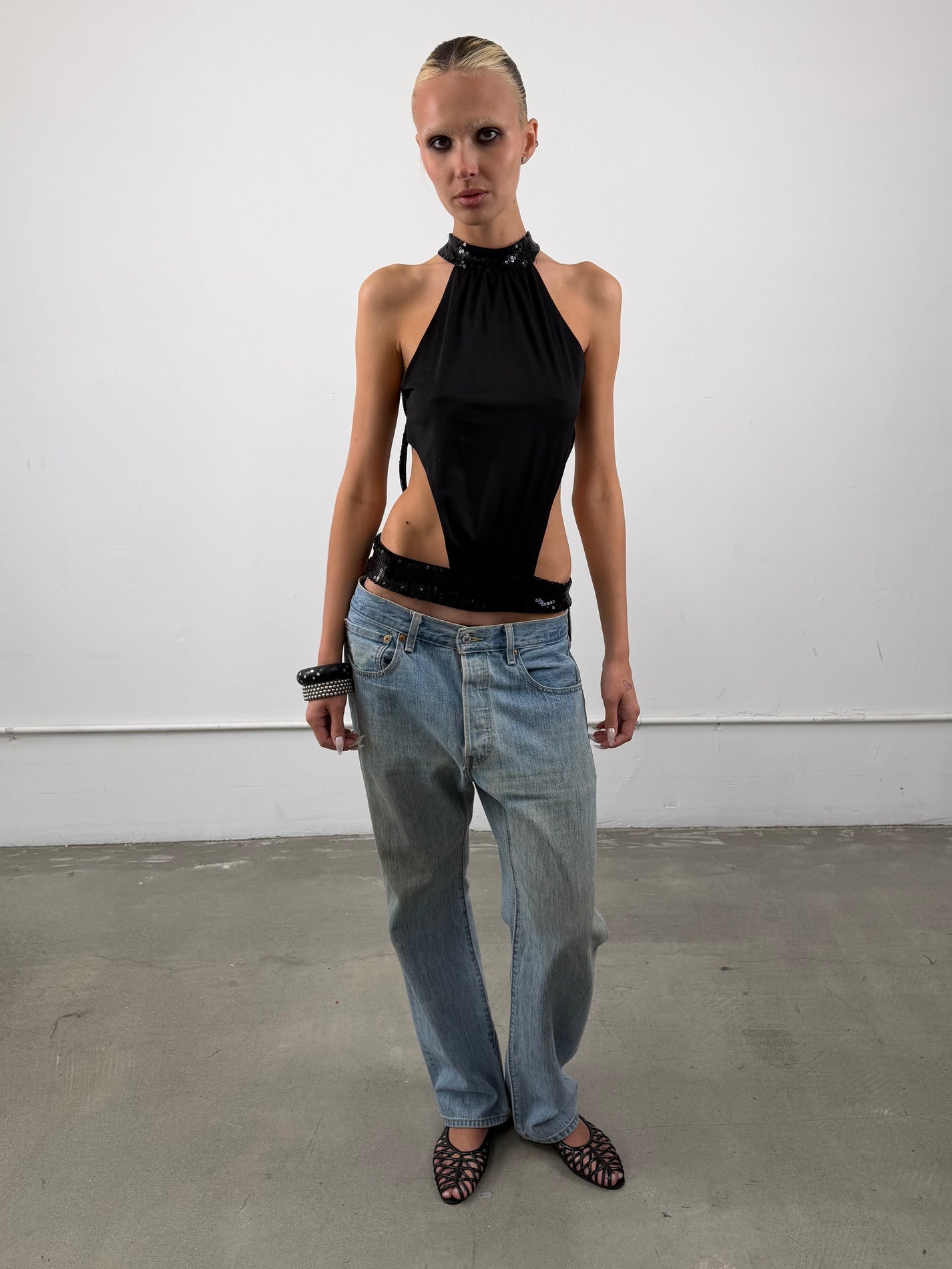 Levi Light Wash Relaxed Straight Leg Jeans