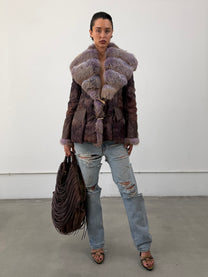 ‘Airtha’ Italian Fox Fur Coat