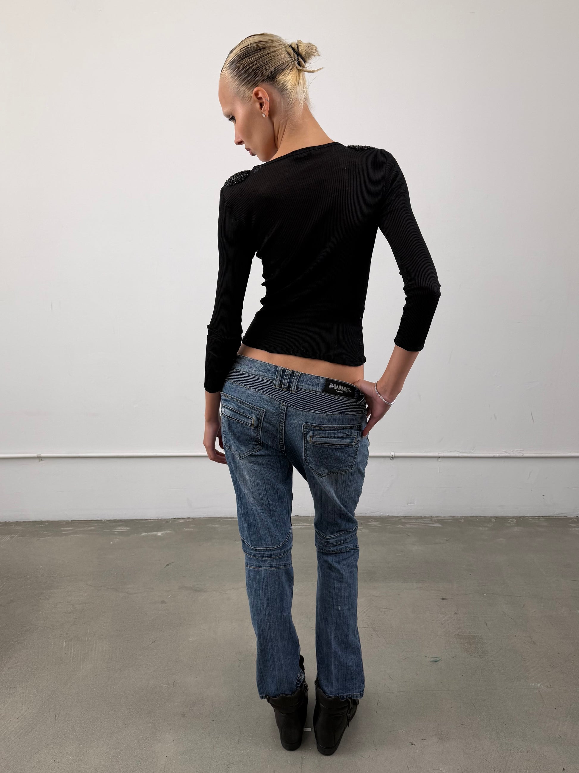 Balmain Moto Jeans
