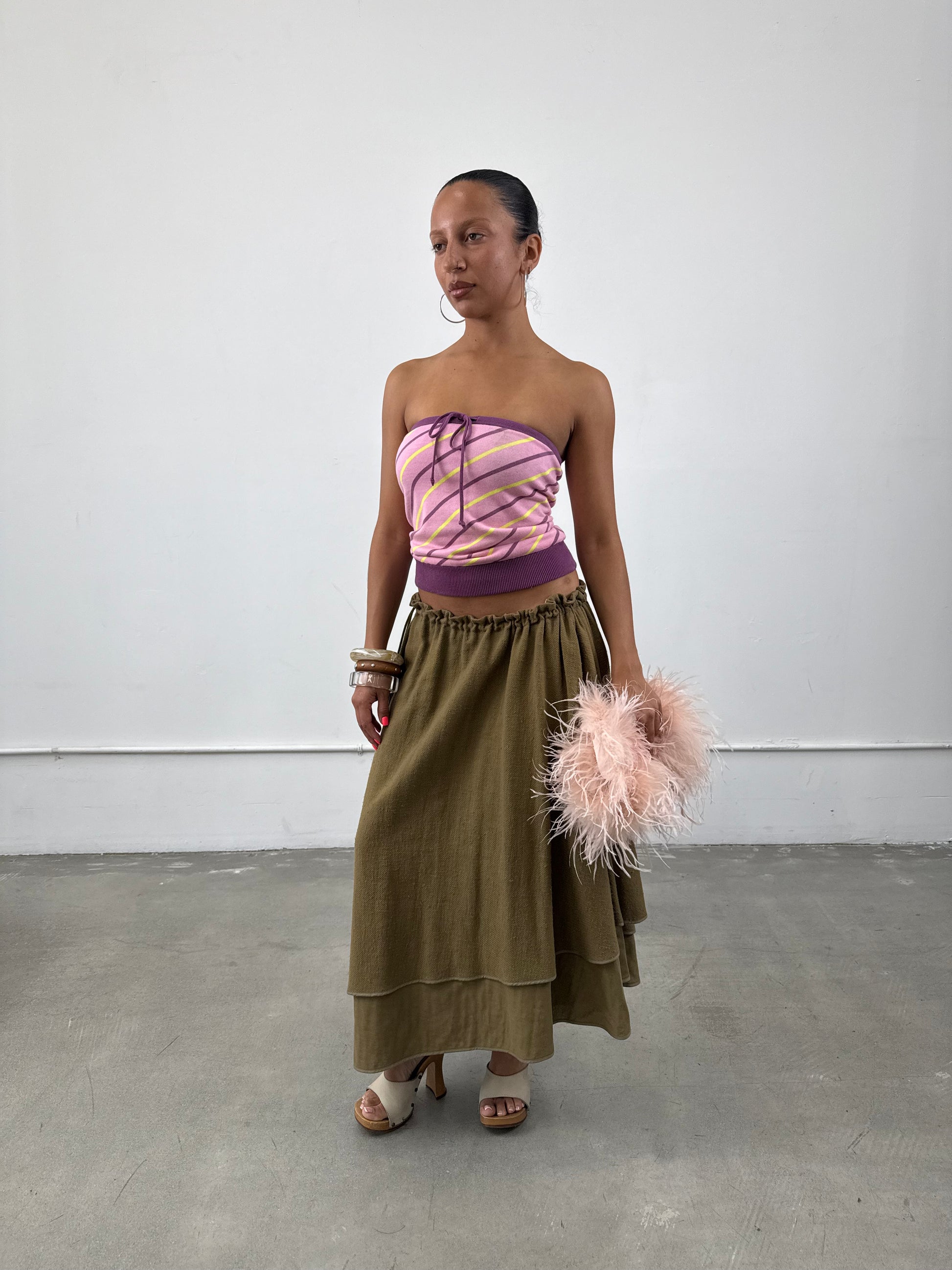 Y’s Yohji Yamamoto Olive Skirt