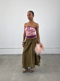 Y’s Yohji Yamamoto Olive Skirt