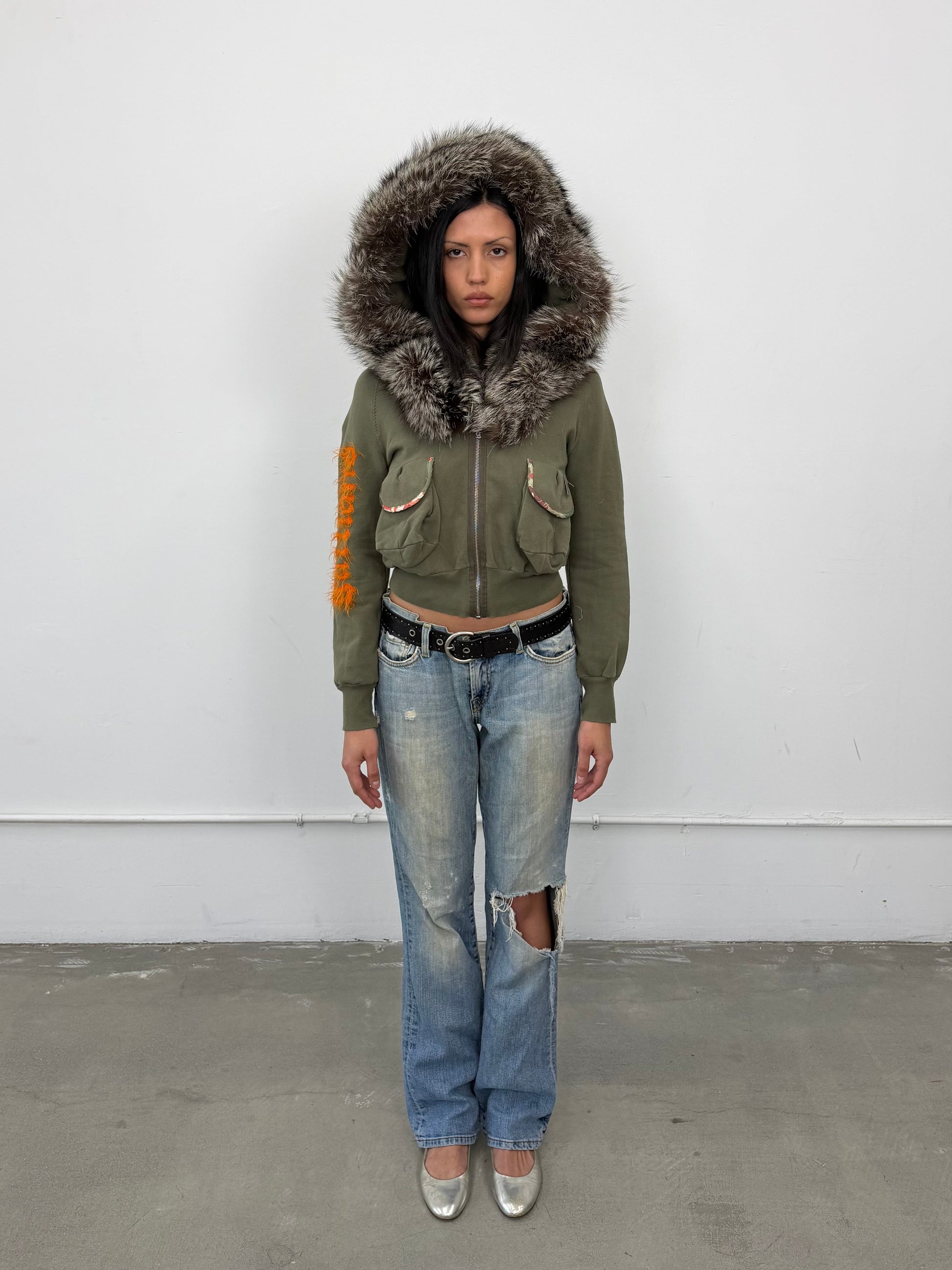 Galliano Fox Fur Hooded Sweater 1of1 by 925