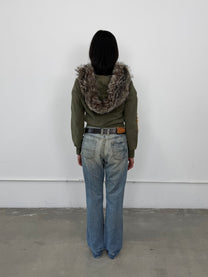 Galliano Fox Fur Hooded Sweater 1of1 by 925