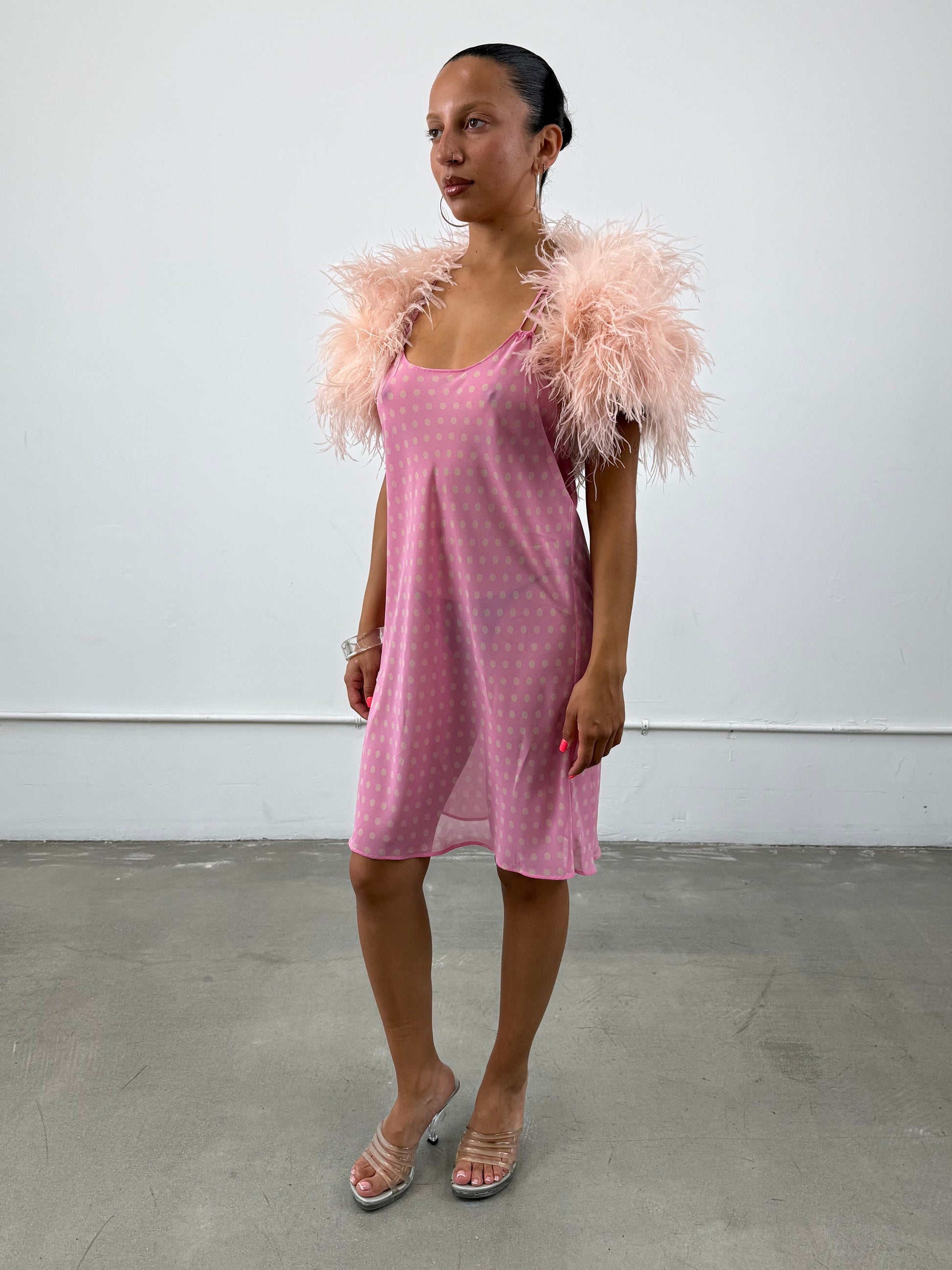925 Ostrich Feather Bolero