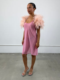 925 Ostrich Feather Bolero