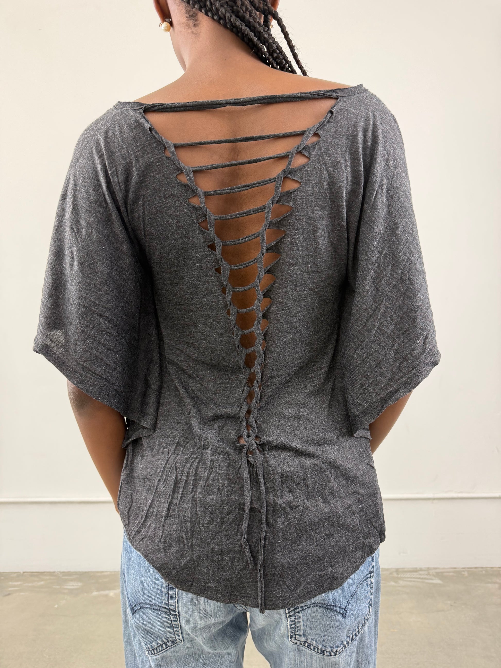 'Leda' Distressed Top