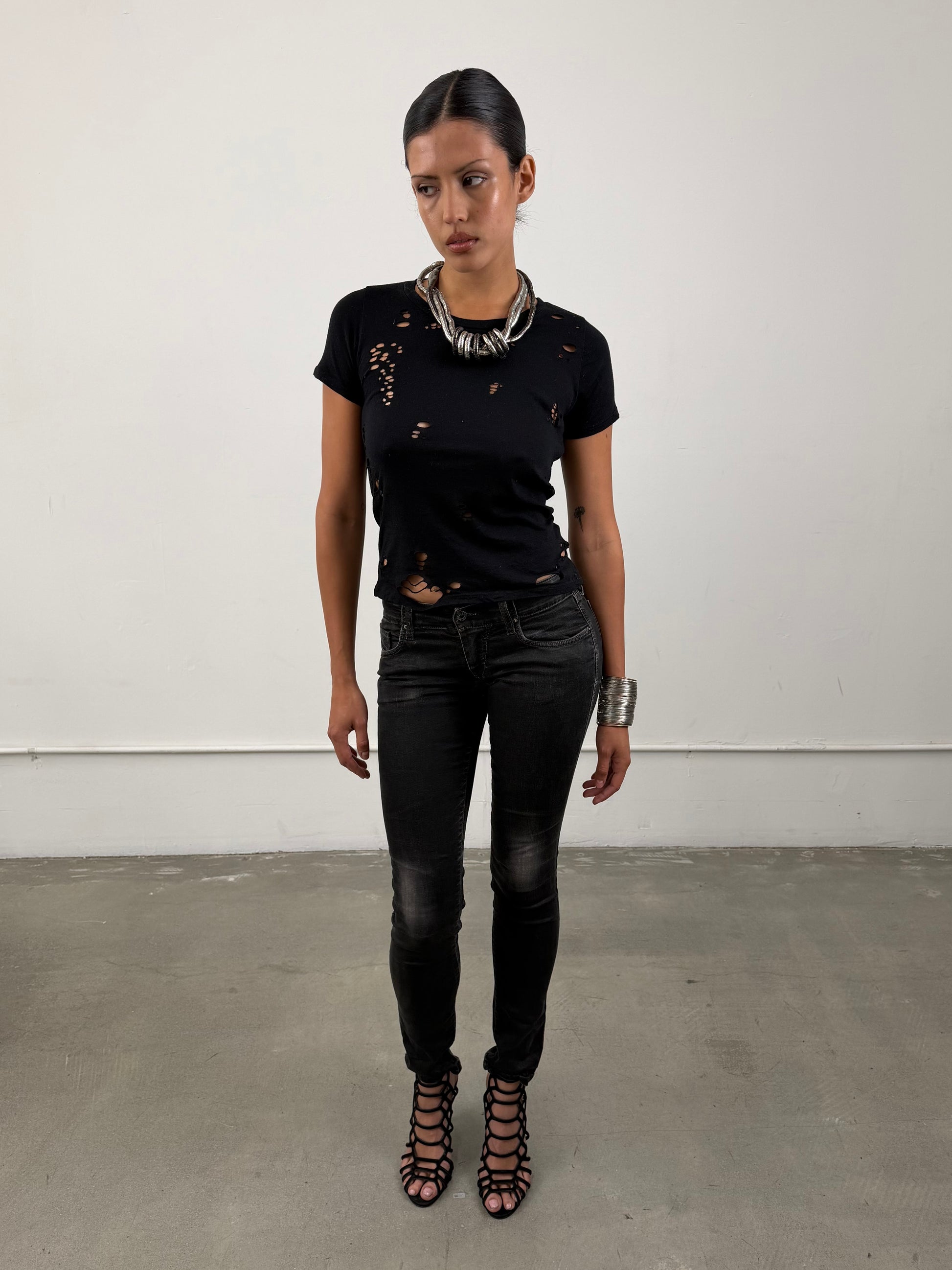 ‘Cassia’ Distressed Top