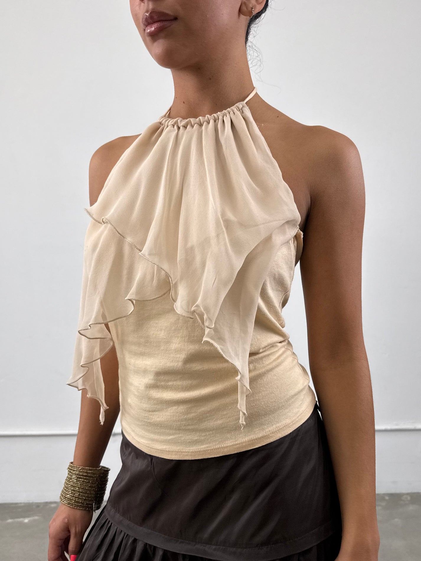 ‘Delisie’ Silk Halter Top