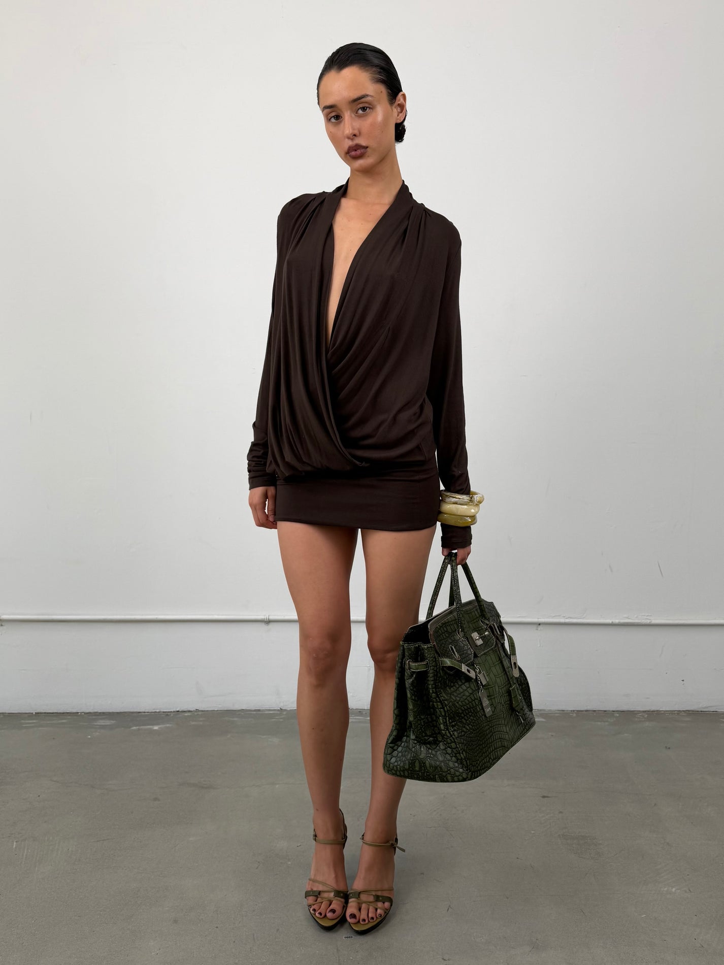 ‘Rho’ Scooped Mini Dress