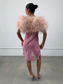925 Ostrich Feather Bolero