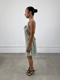 ‘Isaline’ Sheer Striped Dress
