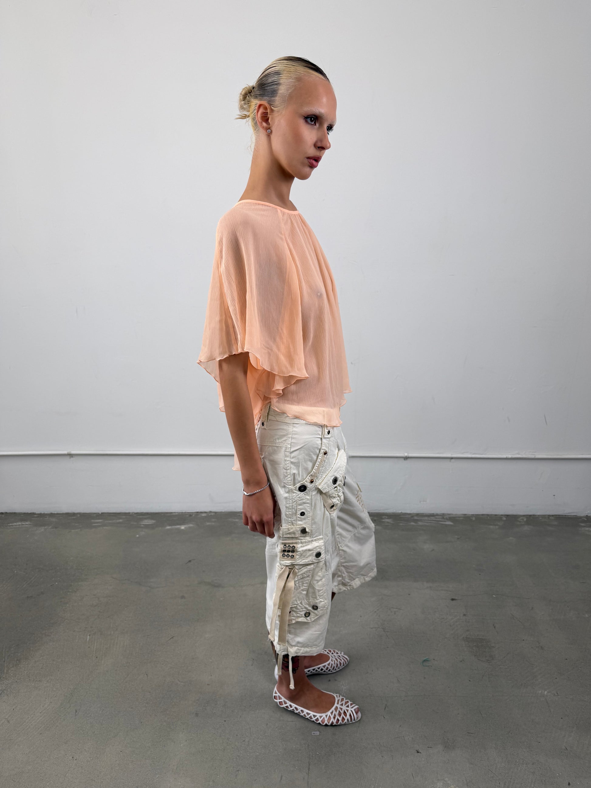 ‘Brigitte’ Sheer Poncho
