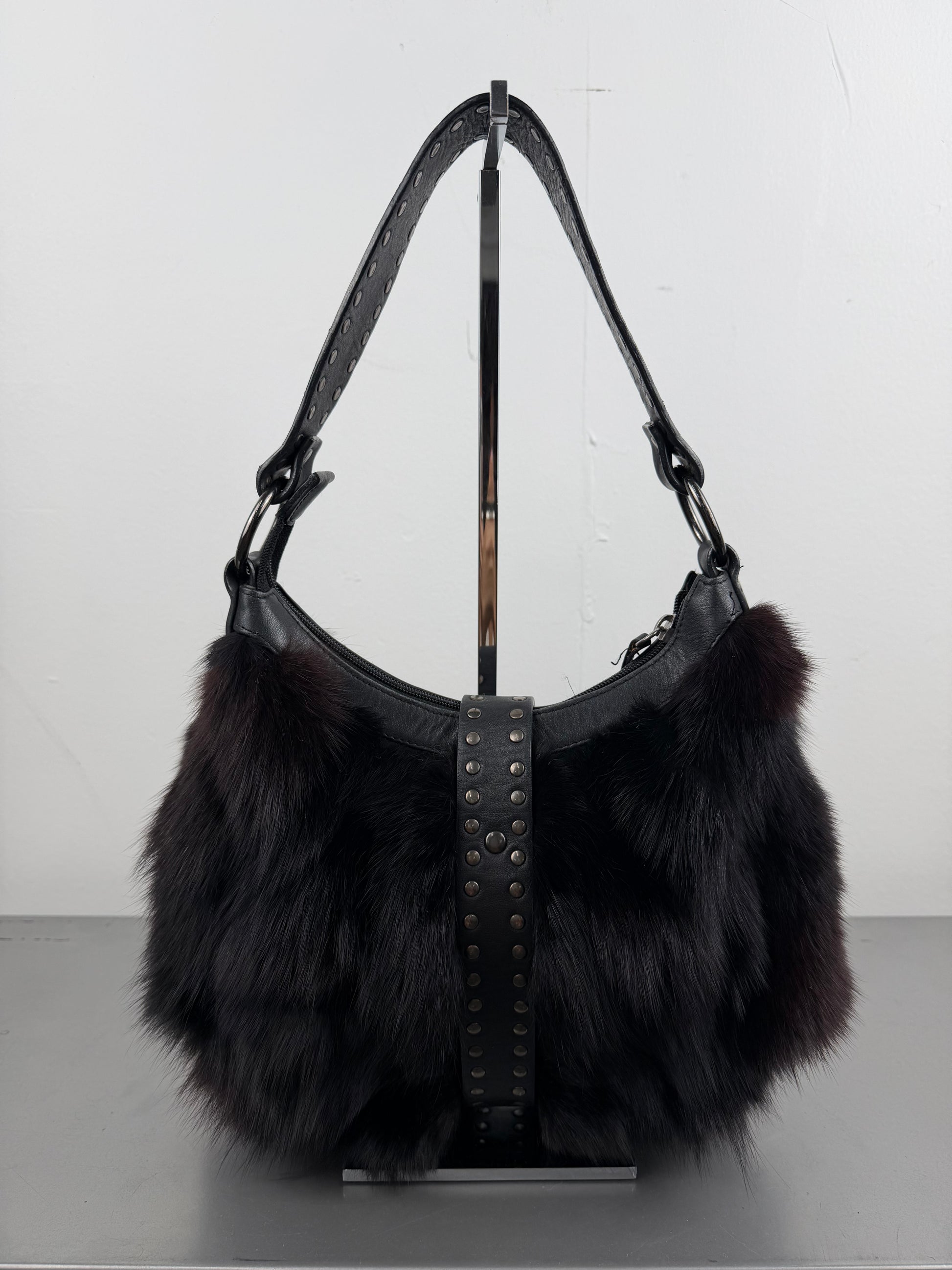 ‘Verity’ Fox Fur Bag