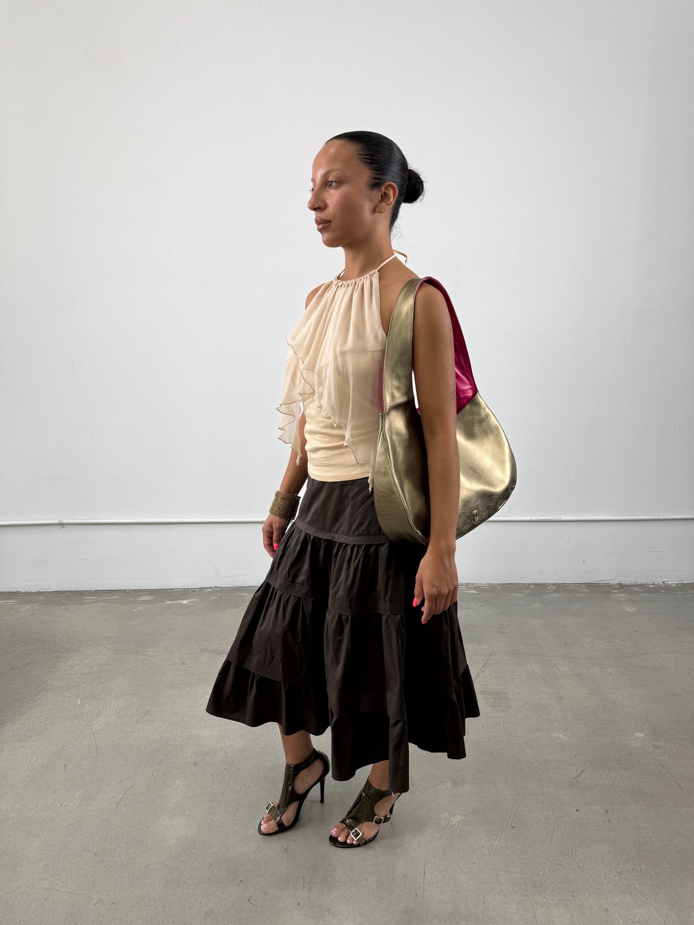 ‘Soleil’ Metallic Handbag
