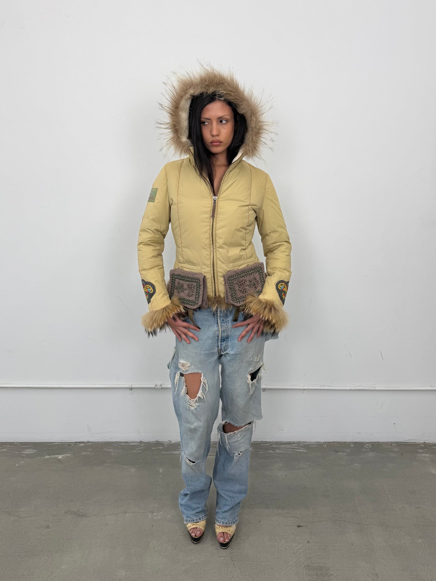 ‘Thea’ Fox Fur Coat