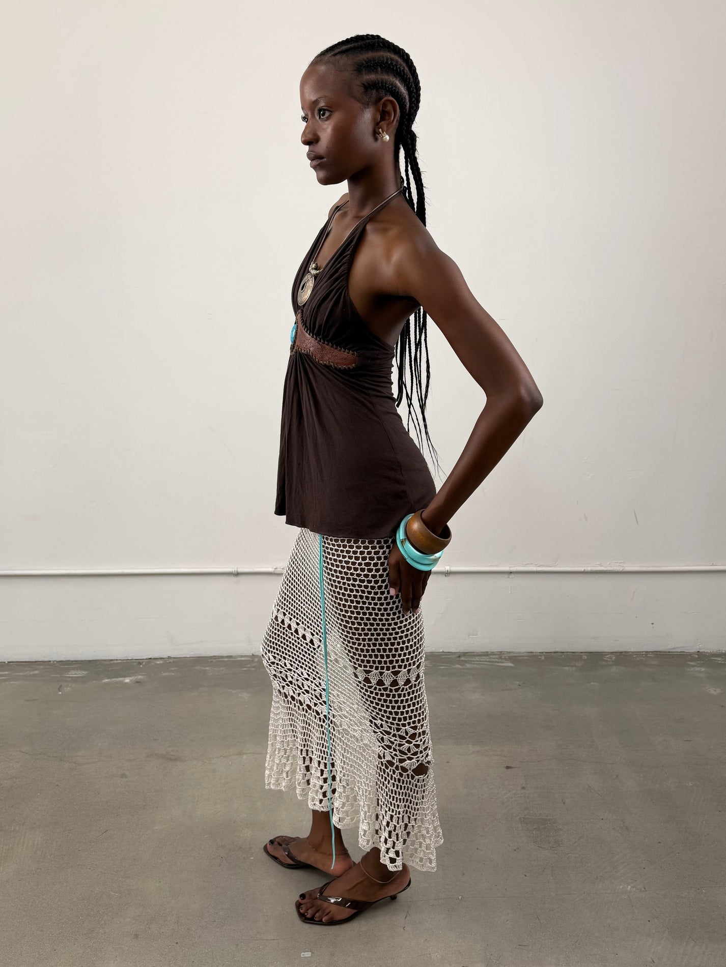 'Alethea' Western Halter Top