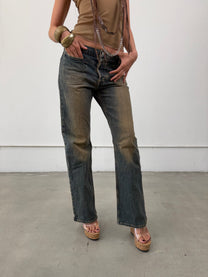 ‘Rhea’ Muddy Wash Jeans