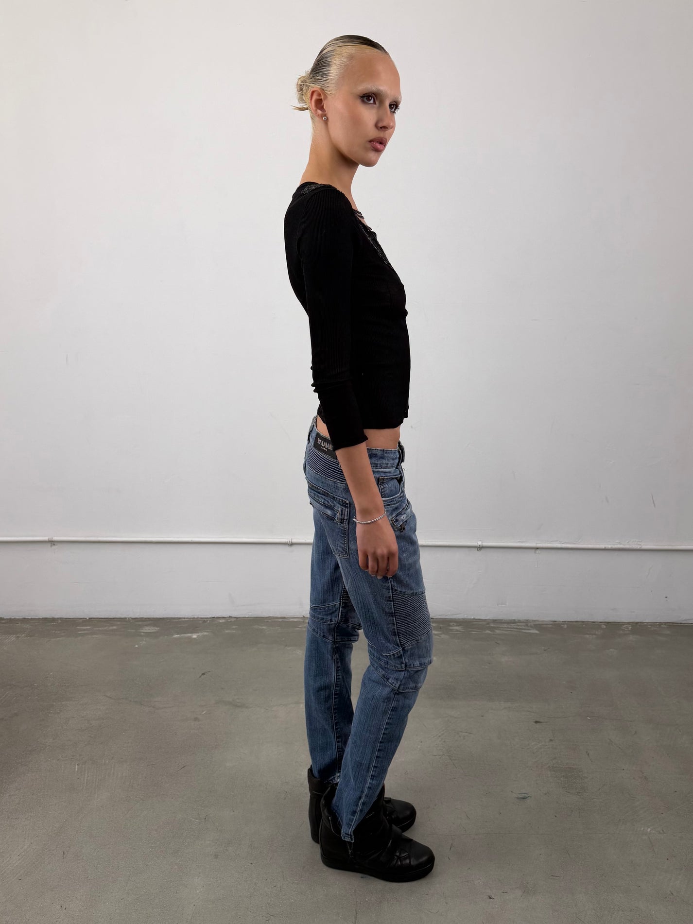 1of1 By 925 Sequin Draped Long Sleeve