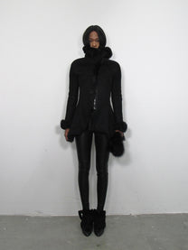 ‘Galateia’ Asymmetrical Sheepskin Jacket
