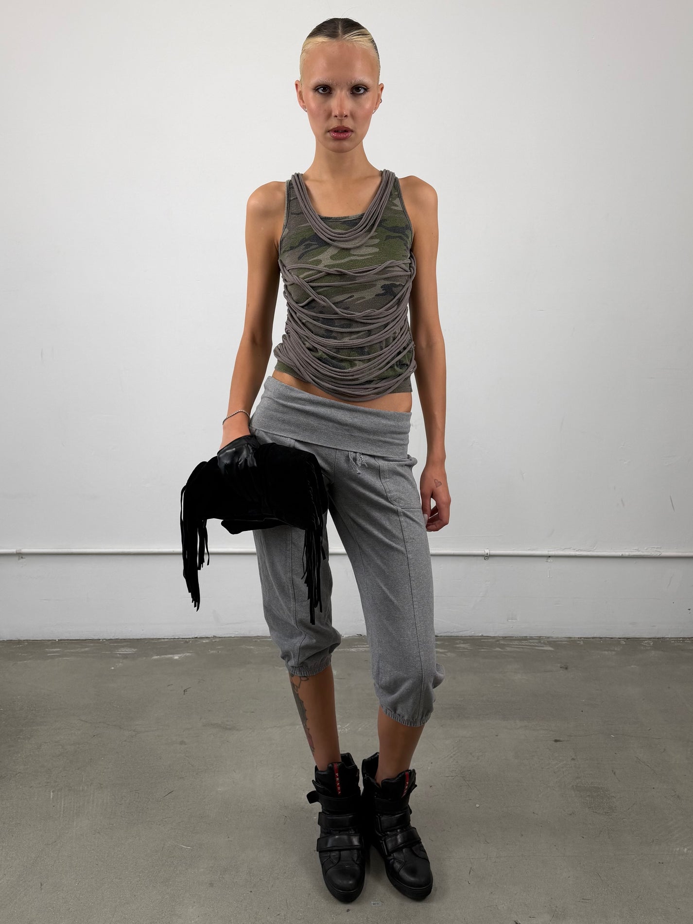 1of1 By 925 Shredded Camo Tank