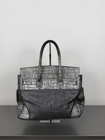 Gunmetal Firkin Handbag