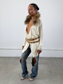 ‘Émilie’ Leather Studded Belt