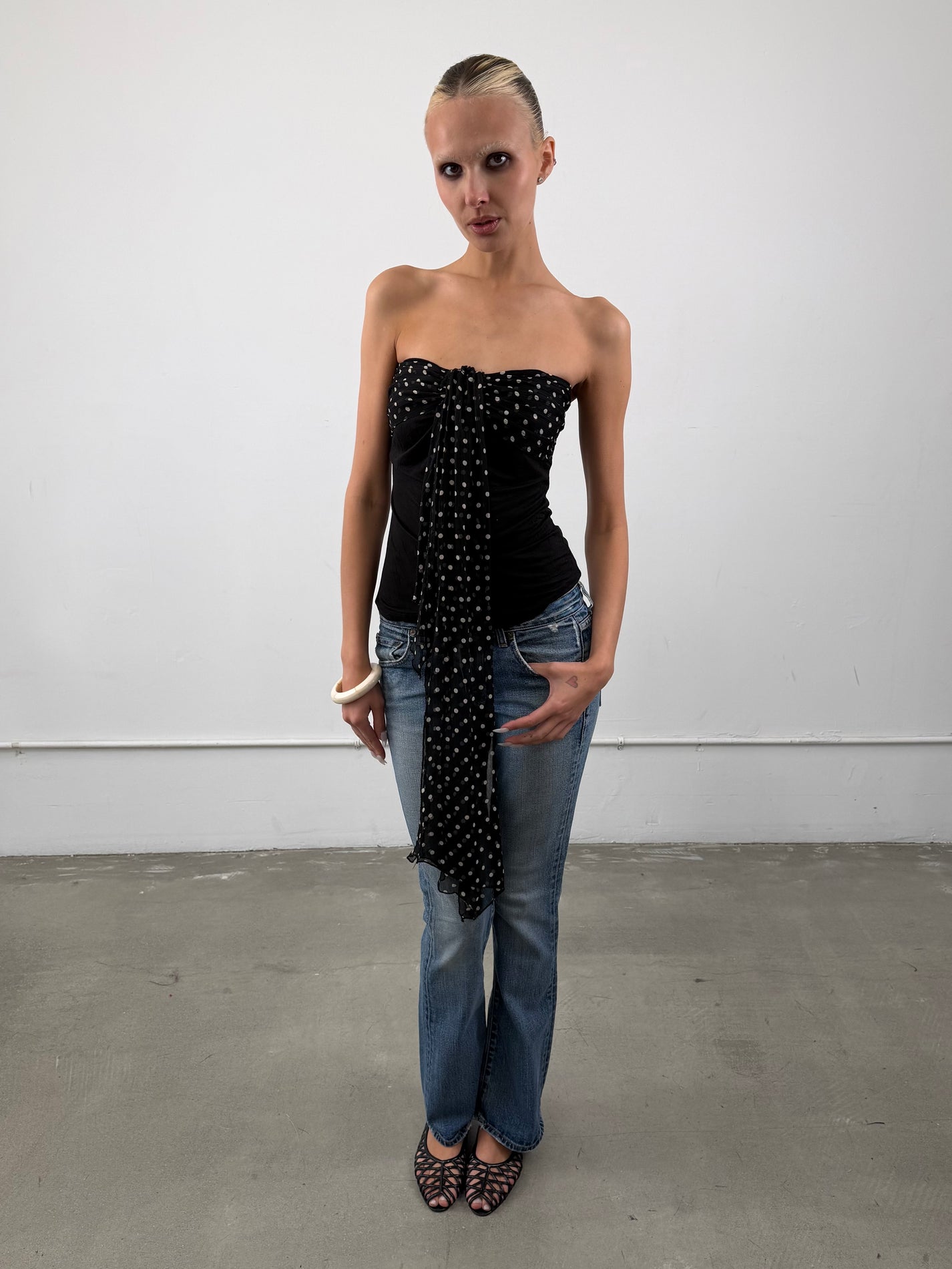 'Iris' Polka Dot Top