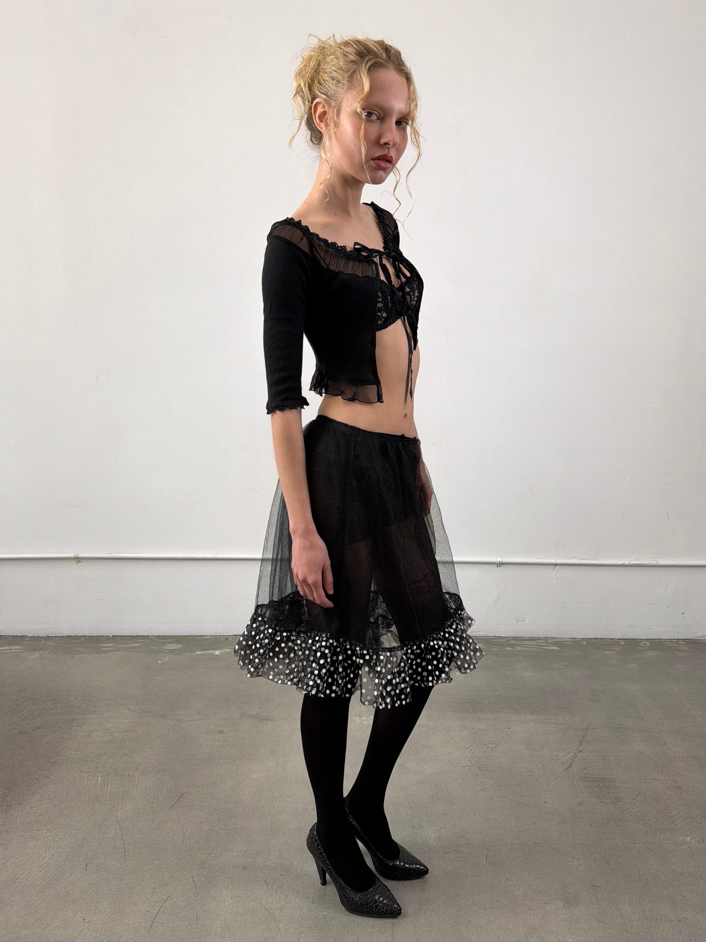 ‘Lampeti’ Sheer Cardigan