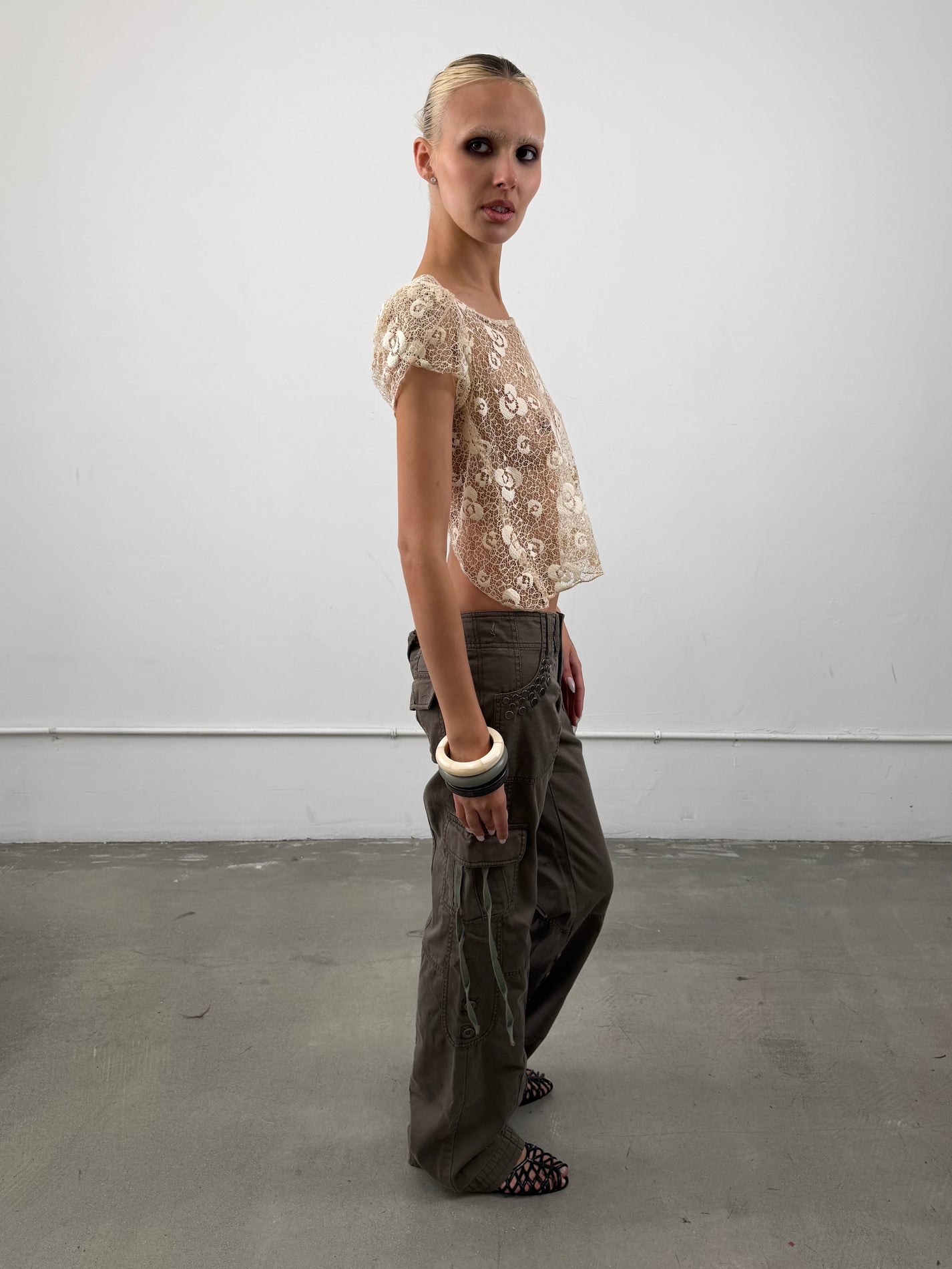 'Tasia' Studded Cargo Pants