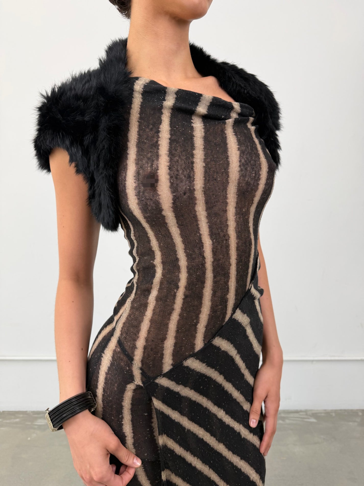 ‘Callia’ Rabbit Fur Bowlero