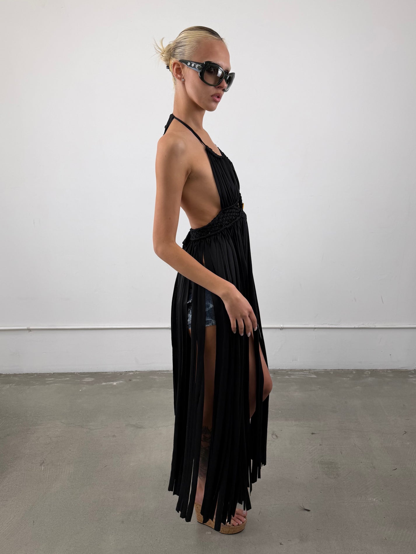 'Nephele' Fringe Cover Up