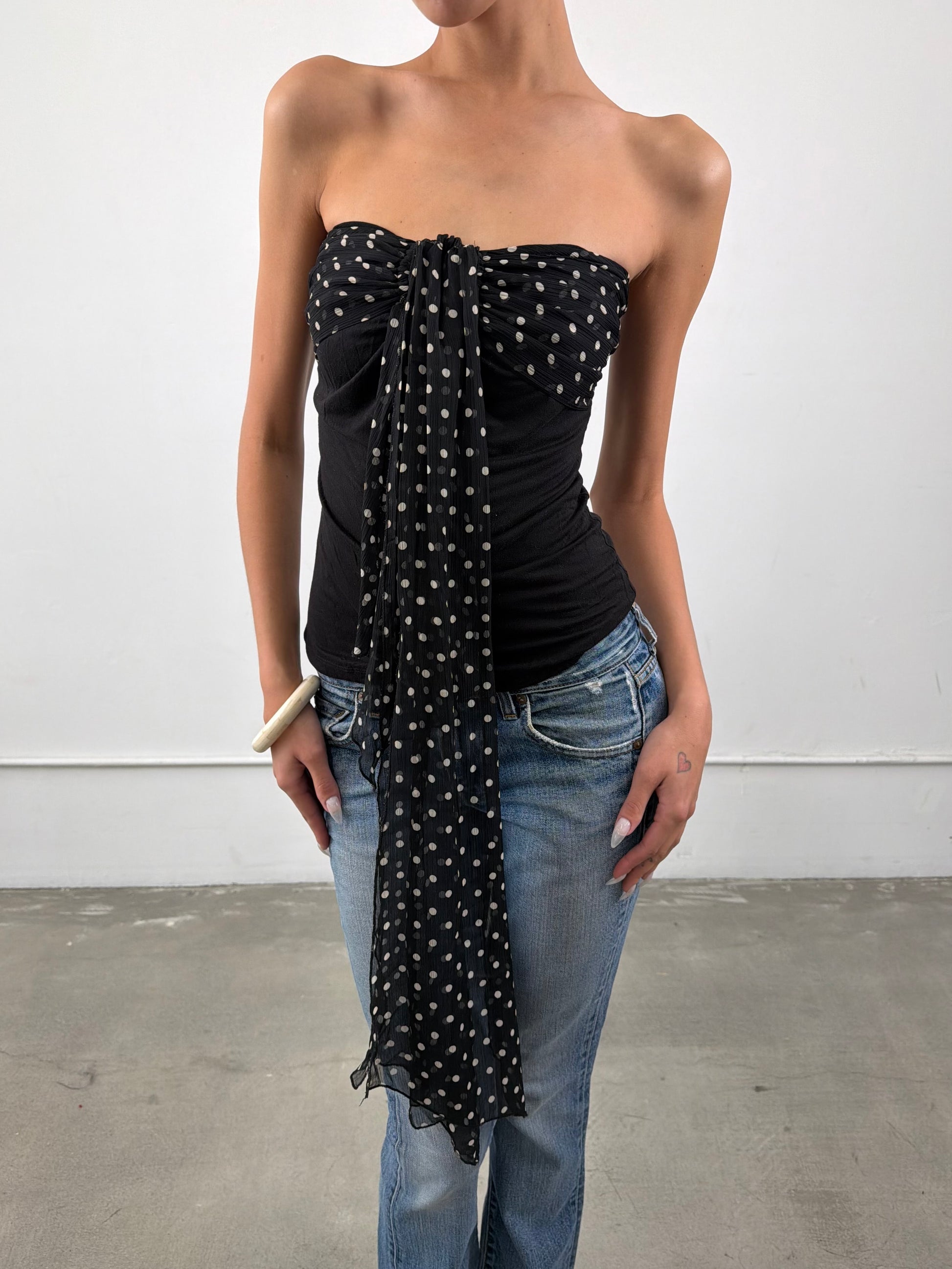 'Iris' Polka Dot Top