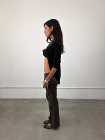 ‘Yanna’ Beaded Shoulder Pad Cardigan