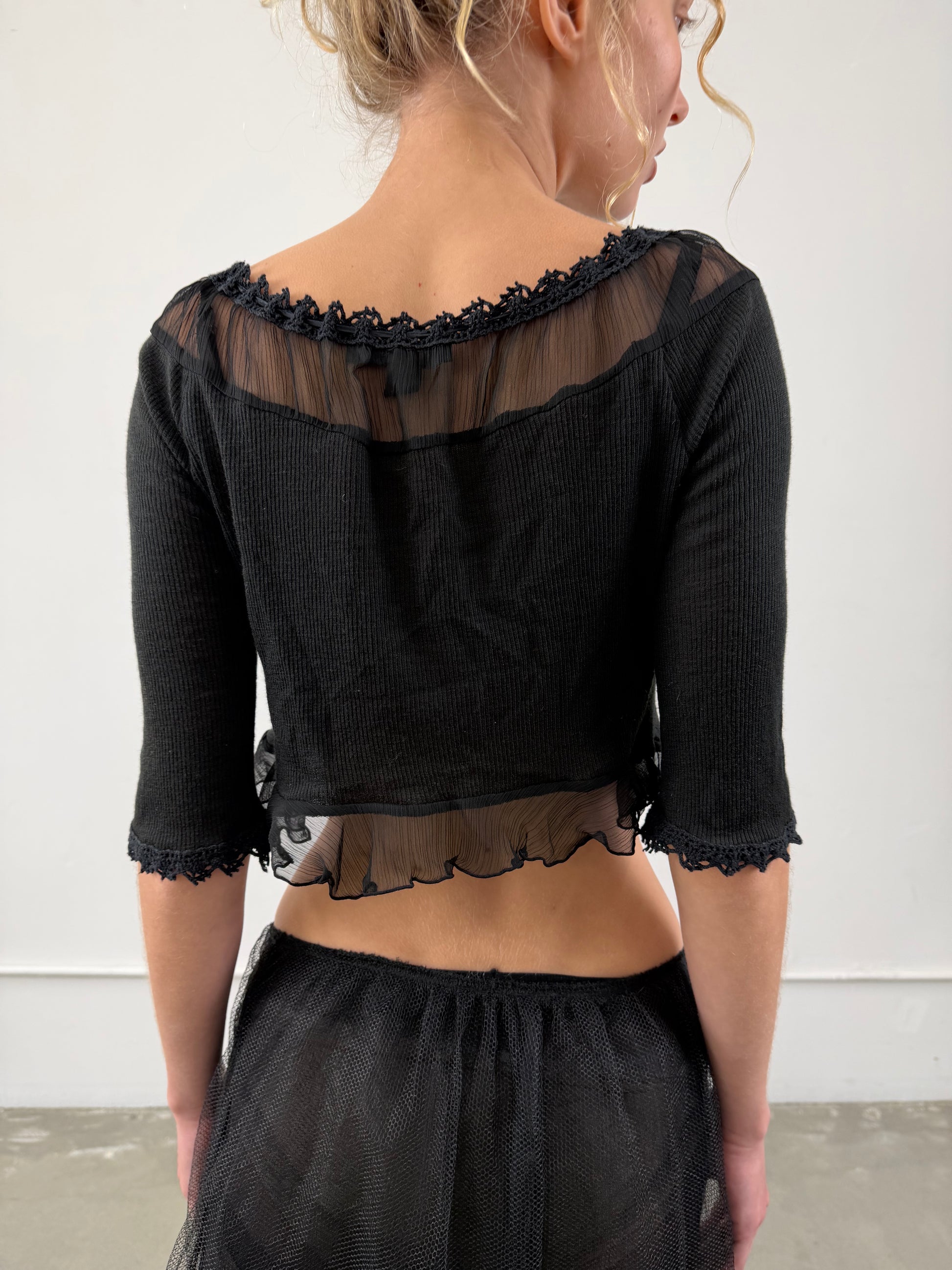 ‘Lampeti’ Sheer Cardigan