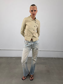 ‘Valery’ Leather Napoleon Jacket