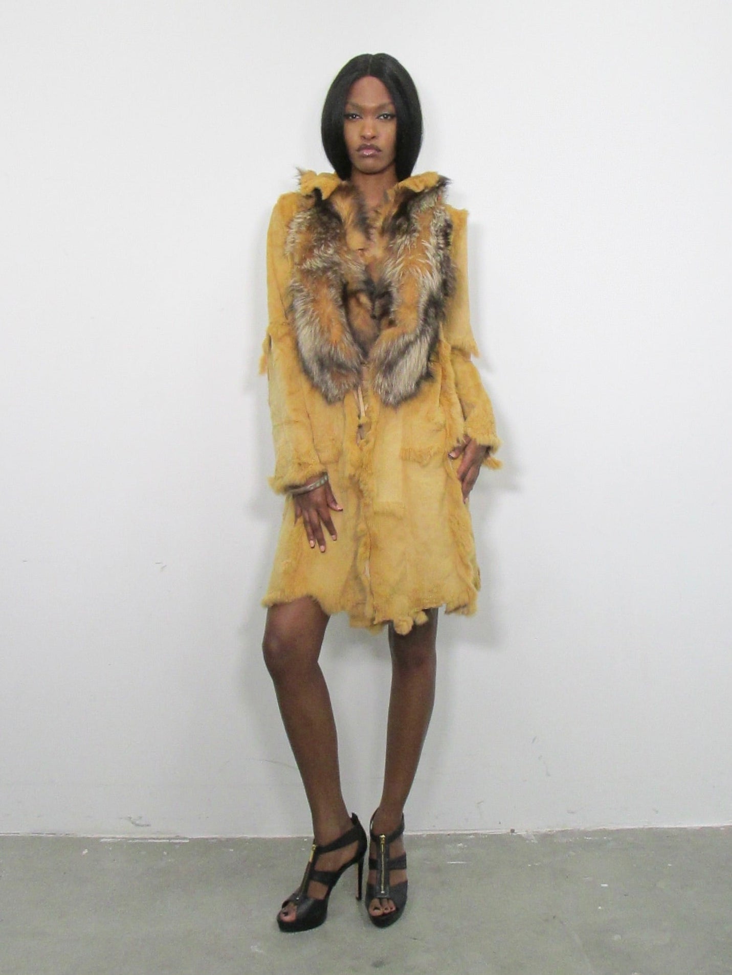 ‘Iliana’ 1of1 Fox Fur Trench