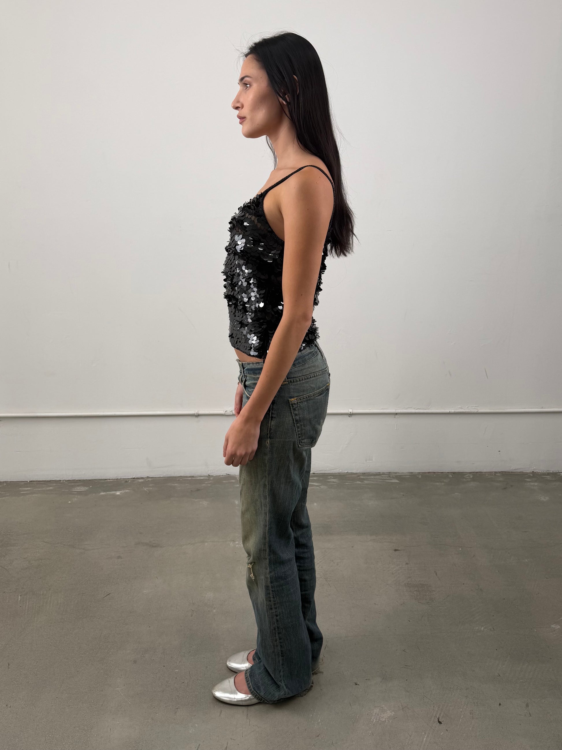 ‘Orlane’ Sequin Tank Top