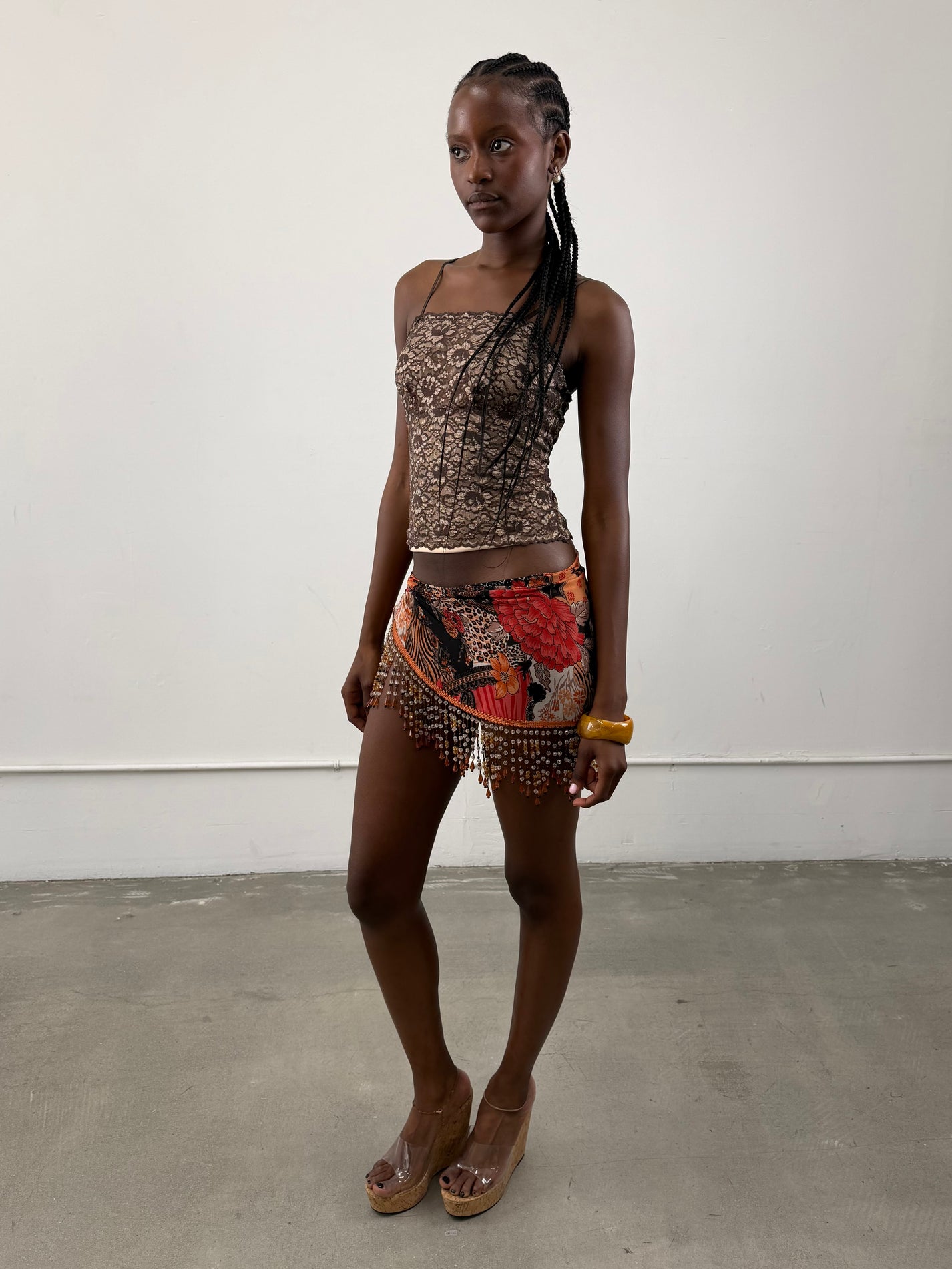 'Evadne' Lace Tank Top