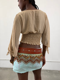 1of1 By 925 Beaded Leather Belt